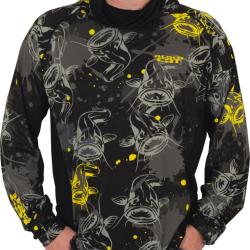 T-Shirt UV Black Cat Performance Sun Top M