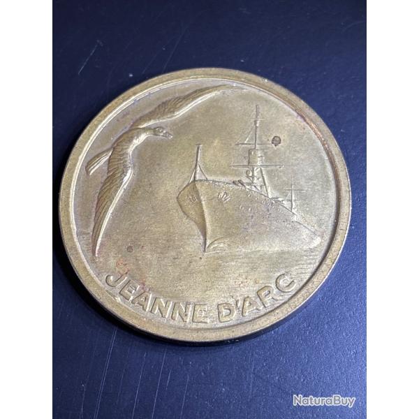 M�daille de l escale du croiseur Jeanne d'Arc � Clipperton en 1935