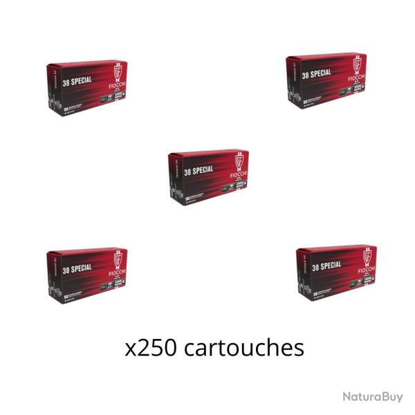 Cartouches FIOCCHI cal.38sp fmj 158gr par 250
