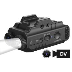Enregistreur video et Lampe 500 Lumens pour montage sur rail picatinny