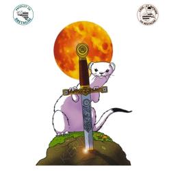 AUTOCOLLANT HERMINE EXCALIBUR