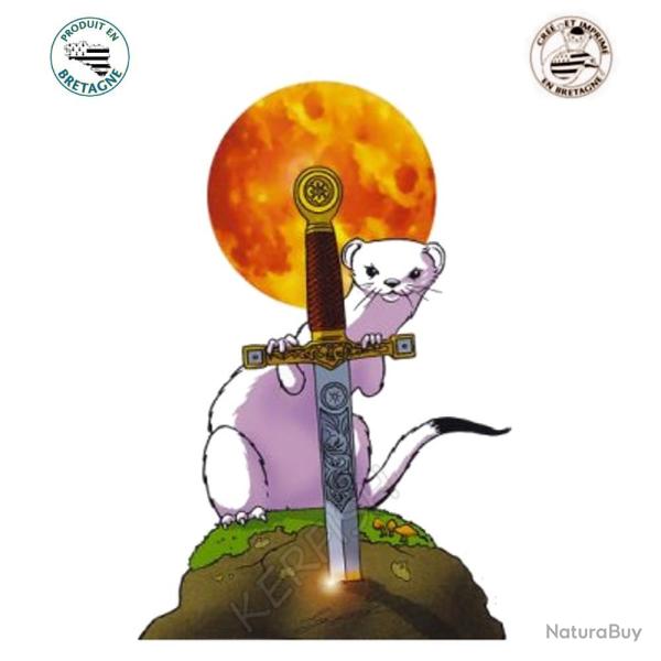 AUTOCOLLANT HERMINE EXCALIBUR