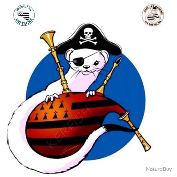 AUTOCOLLANT HERMINE CORSAIRE