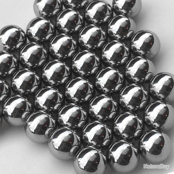 Lot de 50 Billes Acier Carbone 10mm pour Lance-pierre Fronde Tir de loisir Chasse