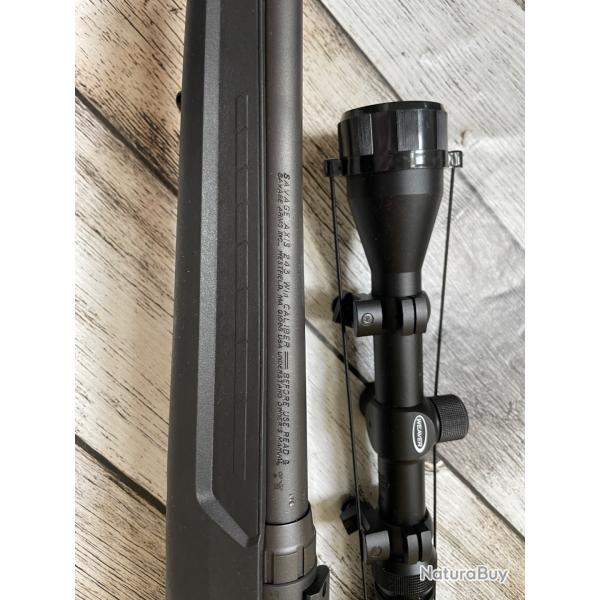 Carabine Savage Axis � verrou Gaucher+ lunette weaver 3-9x40 - Cal 243win