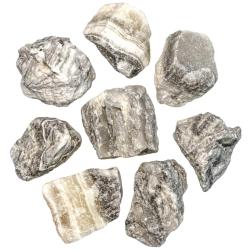 Pierres brutes aragonite z&eacute;br&eacute;e - 4 &agrave; 6 cm - Lot de 3