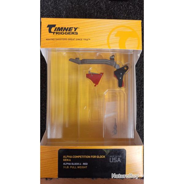 DETENTE TIMNEY ALPHA TRIGGER GLOCK VERITABLE GEN 6 G17/19/45/49 3LBS