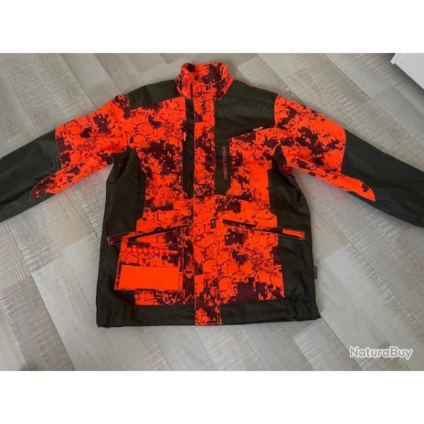 Veste anti ronce camouflage orange digital Spirit of Traque SOMLYS