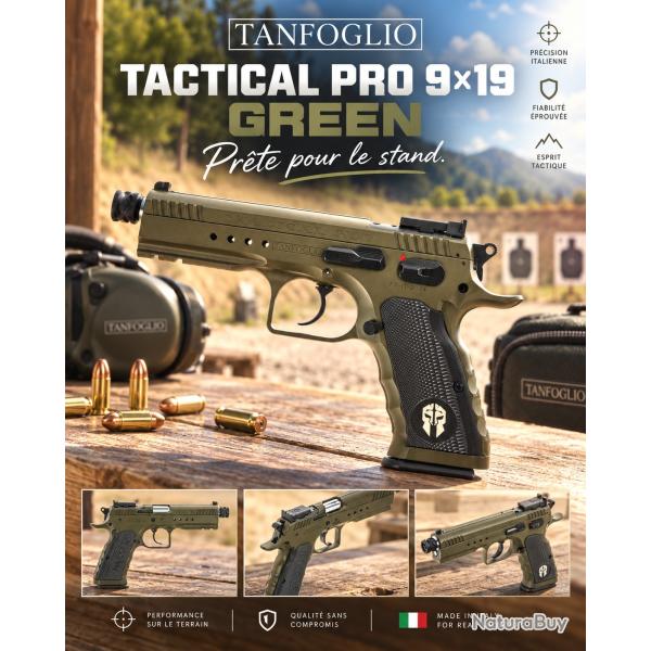 PROMOTION TANFOGLIO TACTICAL PRO 9�19 GREEN - version 2026