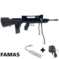 Cybergun airsoft FAMAS Valo LPAEG Black - Fusil d'assaut &eacute;lectrique