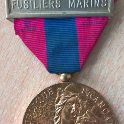 M&eacute;daille D&eacute;fense Nationale Fusiliers Marins