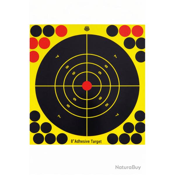 Lot de 100 cibles adh�sives fluorescentes r�actives - 20X20cm