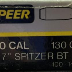 Ogives Speer 270cal 277diam 130gr SPITZER BT x100 (1458)