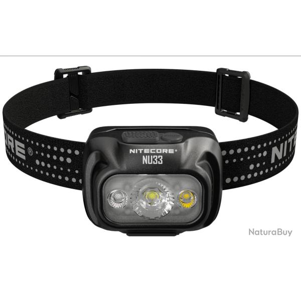 LAMPE FRONTALE Nitecore NU33 NOIR - 700 LUMENS