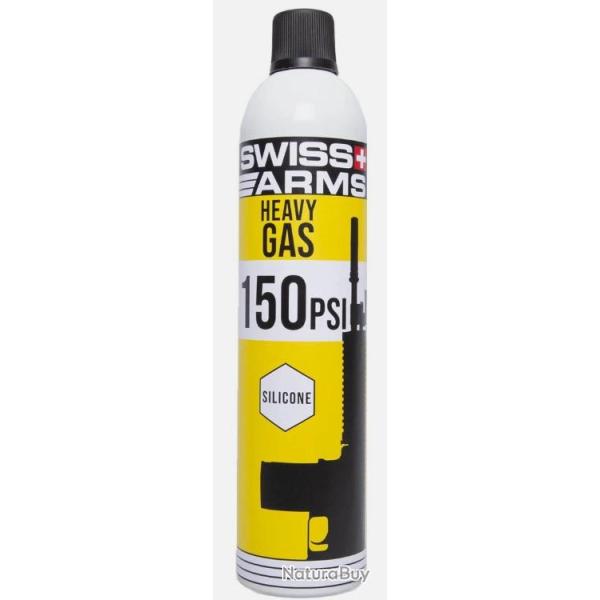 Bouteille de Gaz Airsoft Swiss Arms Scar heavy 150 PSI Silicone 600ML