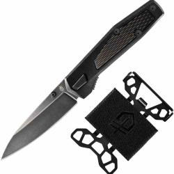 Pack Combo Couteau Gerber Fuse Lame Acier 7Cr17MoV & Portefeuille Barbill Acier Inoxydable G1073034