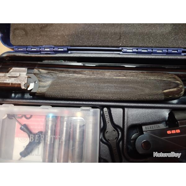 Fusil BERETTA 688 Black Sporting B-Fast cal.12/76 canons 76 cm 5 chokes - mallette