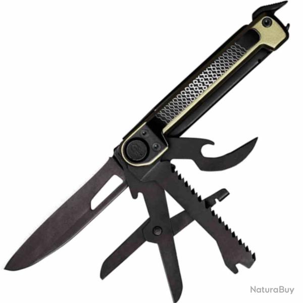 Outil Multifonction Gerber Armbar Scout Green Lame Drop Point Acier 7Cr17MoV Manche Alu Vrt G1064403