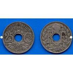 France 25 Centimes 1927 Piece Lindauer Franc Centime