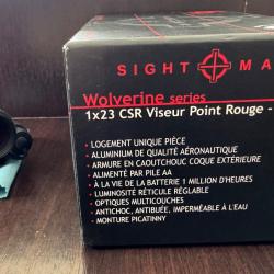 Viseur tubulaire Point Rouge Sightmark Wolverine CSR 4 MOA.