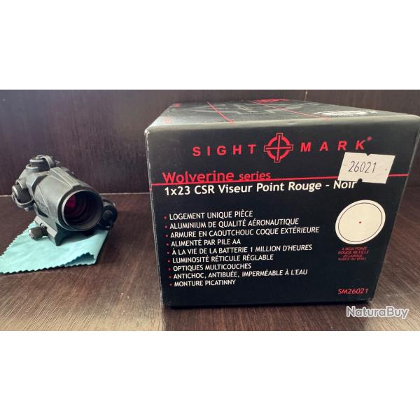 Viseur tubulaire Point Rouge Sightmark Wolverine CSR 4 MOA.