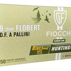 Cartouches Fiocchi c/9 mm flobert plombs de 8