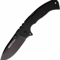 Couteau Cold Steel 4-Max Scout Lame Drop Point Acier AUS-10A Black Manche Griv-Ex Noir CS62RQBKBK