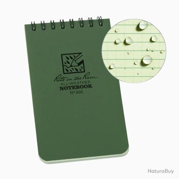 Calepin imperm�able 8x13 Top Spiral Vert