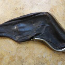 holster &eacute;tui cuir ancien revolver porte monnaie 320 6mm 6.35 un petit trou d'usure vers fermeture