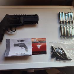 1 x Revolver Umarex T4E TR50 Gen2 - .50 (13 joules)+ 10 sparclettes 12gr+ 50 billes