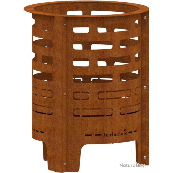 Brasero Design en Acier Corten Pr�-Oxyd� - Foyer Ext�rieur Haute Performance LIVRAISON GRATUITE