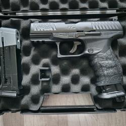 Pistolet &agrave; balles caoutchouc Walther PPQ M2 T4E - Cal. 43 - Noir