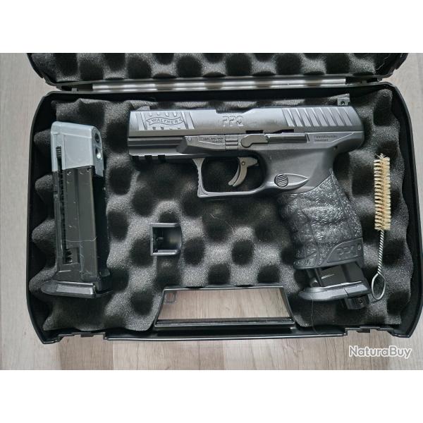 Pistolet � balles caoutchouc Walther PPQ M2 T4E - Cal. 43 - Noir