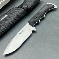 Couteau de Survie Gerber Freeman Guide Lame Acier Inox Manche Fibre de Nylon TacHide