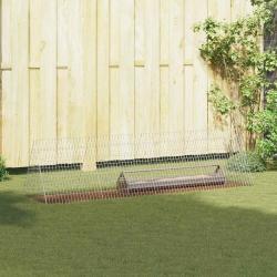 Cage &agrave; poules Argent 215 x 55 x 55 cm Acier galvanis&eacute;