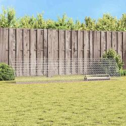 Cage &agrave; poules Argent 430 x 100 x 85 cm Acier galvanis&eacute;