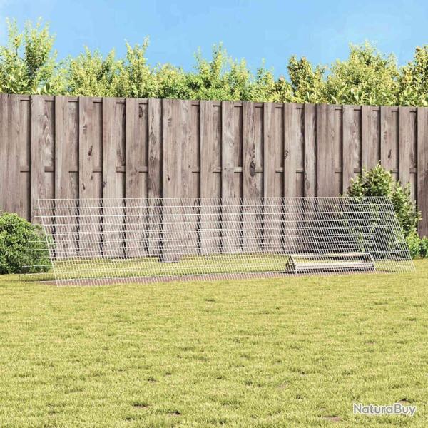 Cage � poules Argent 430 x 100 x 85 cm Acier galvanis�