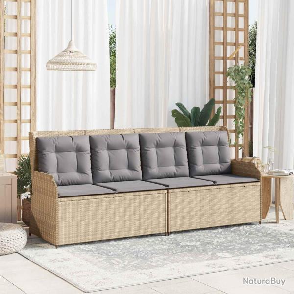 Banc de jardin Beige polyrotin