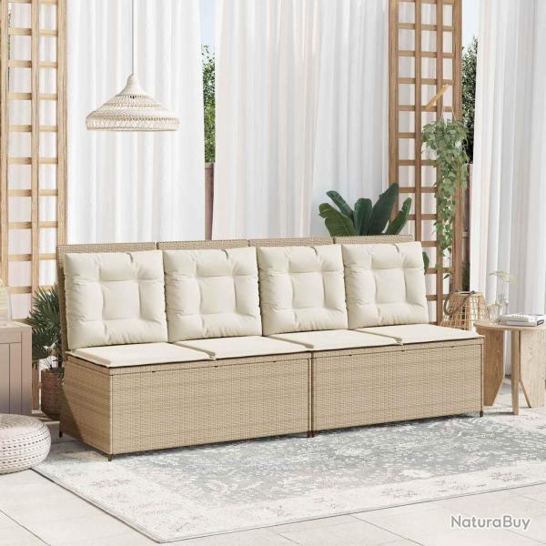 Banc de jardin Beige polyrotin