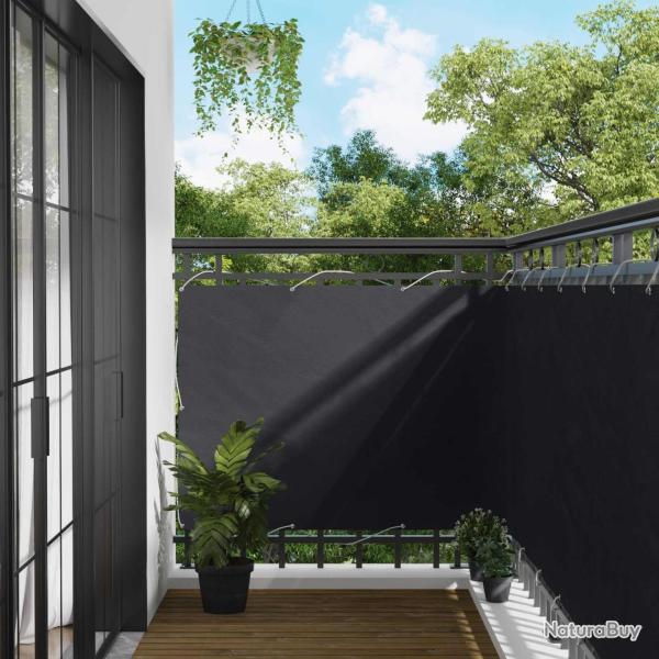 �cran de balcon Noir 110 x 300 cm Tissu Oxford