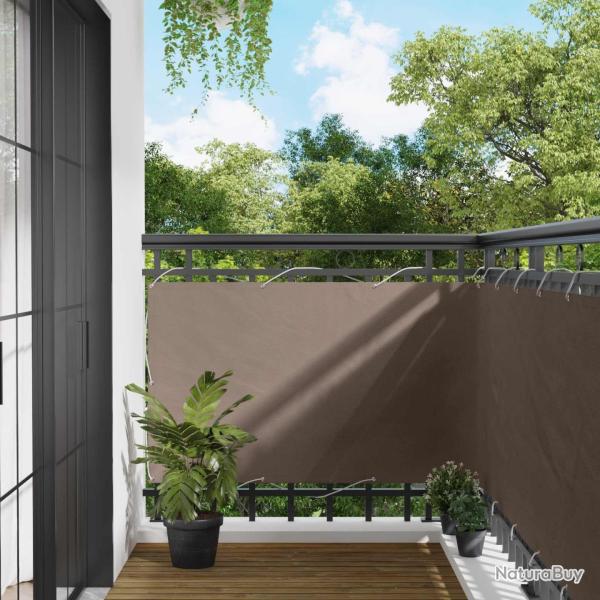 �cran de balcon Taupe 100 x 300 cm Tissu Oxford