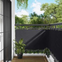 &Eacute;cran de balcon Noir 90 x 200 cm Oxford alu enduit de PU