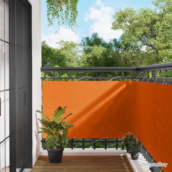 �cran de balcon Orange 100 x 400 cm Tissu Oxford