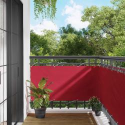 &Eacute;cran de balcon Rouge 75 x 200 cm Oxford alu enduit de PU