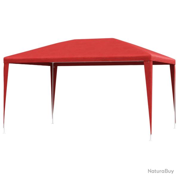 Tente de f�te Rouge 400 x 300 x 255 cm PE et acier
