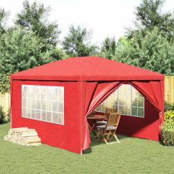 Tente de f&ecirc;te Rouge 400 x 300 x 255 cm PE et acier