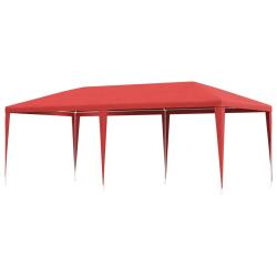 Tente de f&ecirc;te Rouge 600 x 300 x 255 cm PE et acier