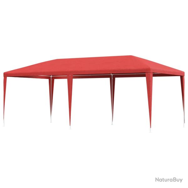 Tente de f�te Rouge 600 x 300 x 255 cm PE et acier