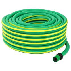 Tuyau de jardin 5 couches Vert et jaune 12 mm 30 m PVC