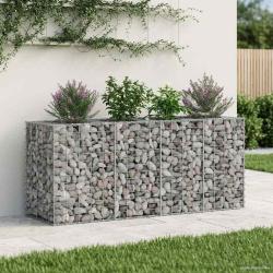Lit sur&eacute;lev&eacute; gabion Argent&eacute; 170 x 50 x 80 cm Acier galvanis&eacute;